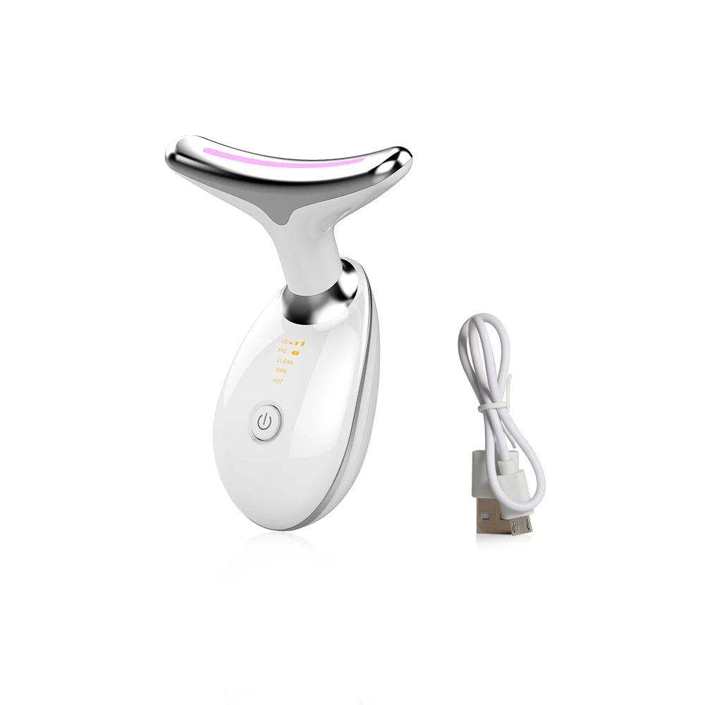 ems facial massager, microcurrent device, face lifting tool, red light therapy, anti aging massager, skin tightening device, rechargeable face tool, portable facial device, vibration face massager, beauty device