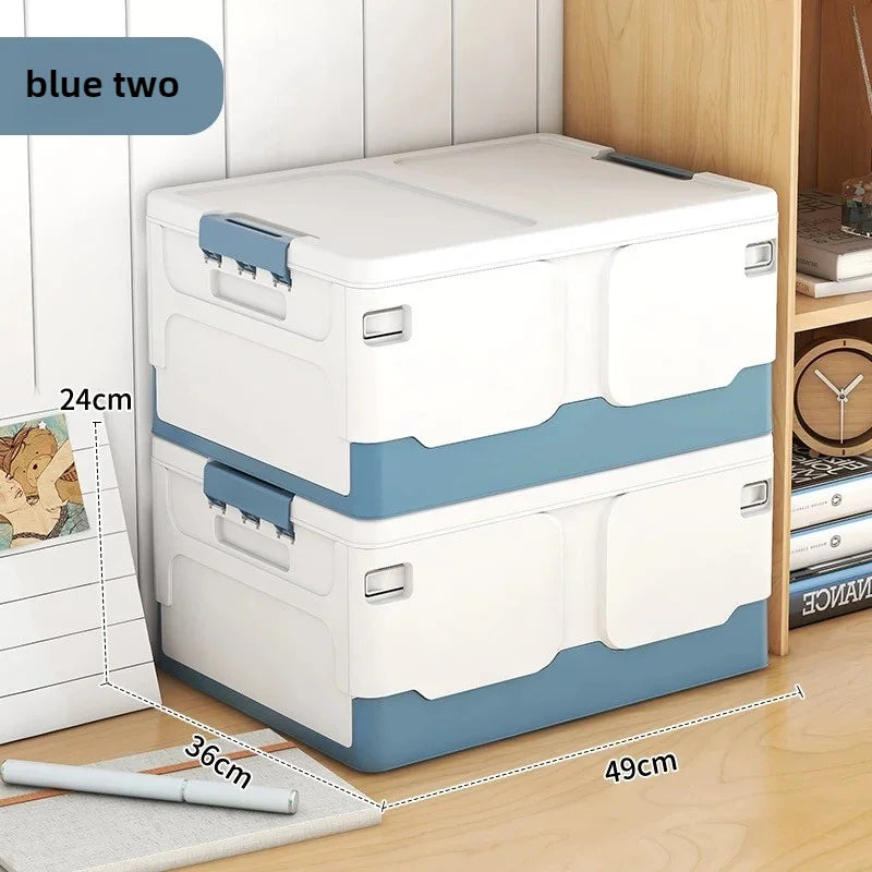 Storage box foldable book box student classroom organizing box snack toy storage box living room extra large with lid