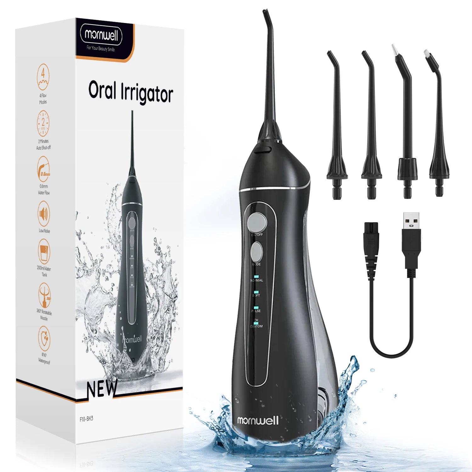 oral irrigator, portable water flosser, cordless oral cleaner, dental water jet, rechargeable flosser, waterproof oral irrigator, gum cleaner, travel water flosser, teeth cleaning device, water flosser for braces