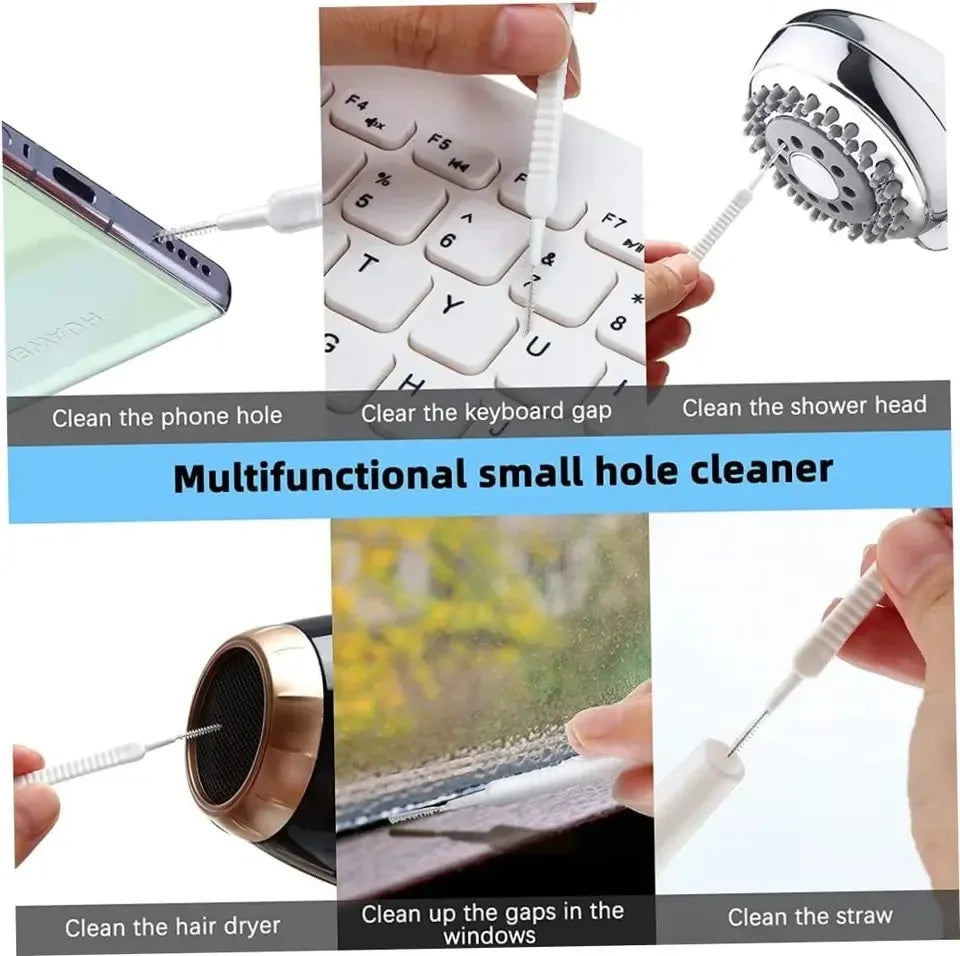 keyboard cleaning brush, mini dust brush, electronics cleaning tool, phone port cleaner, gadget cleaning brush, compact cleaning brush, tech cleaning kit, portable brush set, soft bristle brush, computer cleaning tool