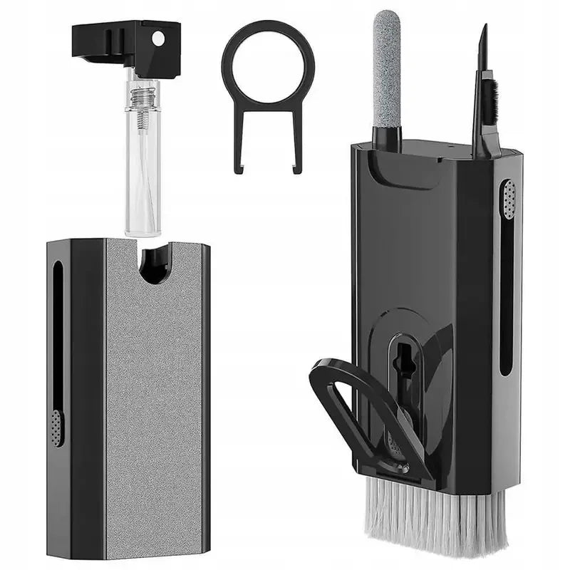 electronics cleaning kit, 8 in 1 cleaning tool, gadget cleaning set, keyboard cleaning kit, screen cleaner brush, phone cleaning kit, reusable tech cleaner, compact cleaning kit, device maintenance kit, portable electronics brush set