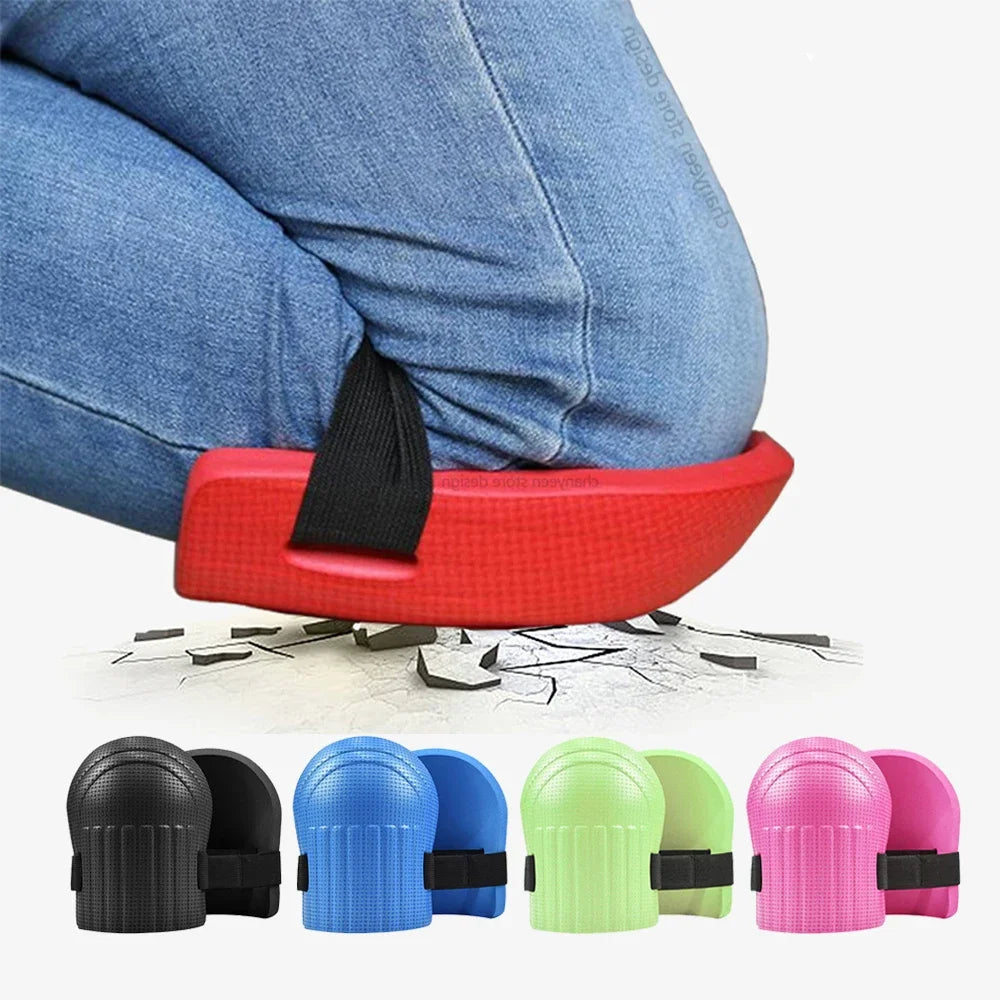 knee pads, construction knee pads, flooring knee protection, tiling knee pads, eva knee pads, work knee protectors, ergonomic knee pads, heavy duty knee pads, garden knee pads, professional knee pads