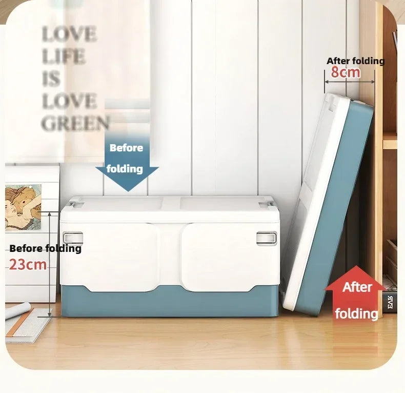 Storage box foldable book box student classroom organizing box snack toy storage box living room extra large with lid
