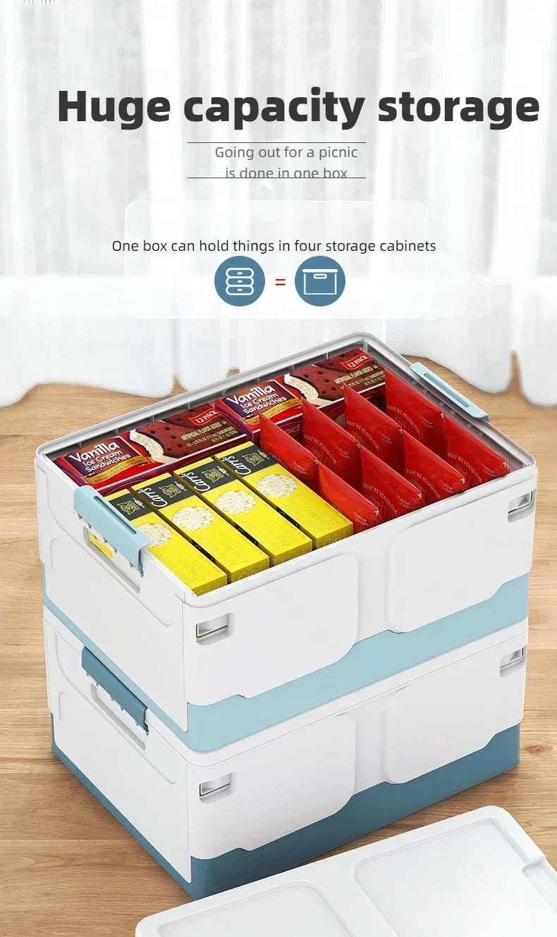 Storage box foldable book box student classroom organizing box snack toy storage box living room extra large with lid