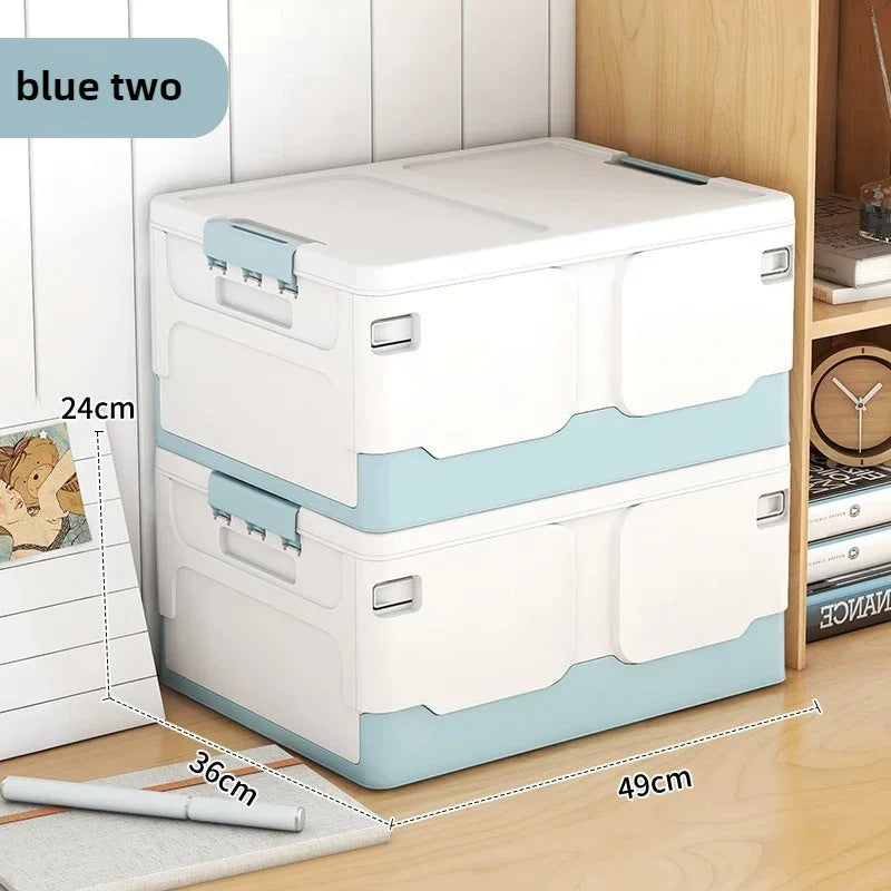 Storage box foldable book box student classroom organizing box snack toy storage box living room extra large with lid