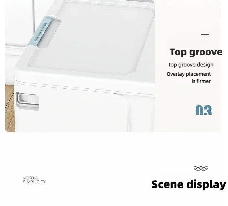 Storage box foldable book box student classroom organizing box snack toy storage box living room extra large with lid