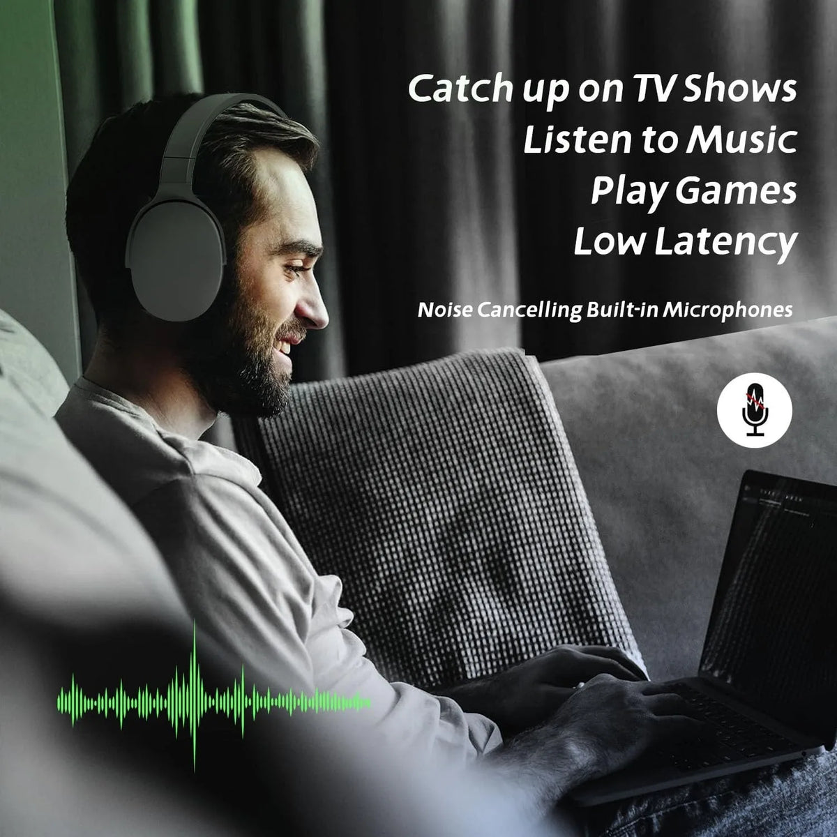 bluetooth headphones, over ear headphones, hifi stereo headset, bluetooth 5.3 headphones, noise isolating headphones, wireless headphones with mic, tf card headphones, aux headphones, long battery headphones, music gaming headset