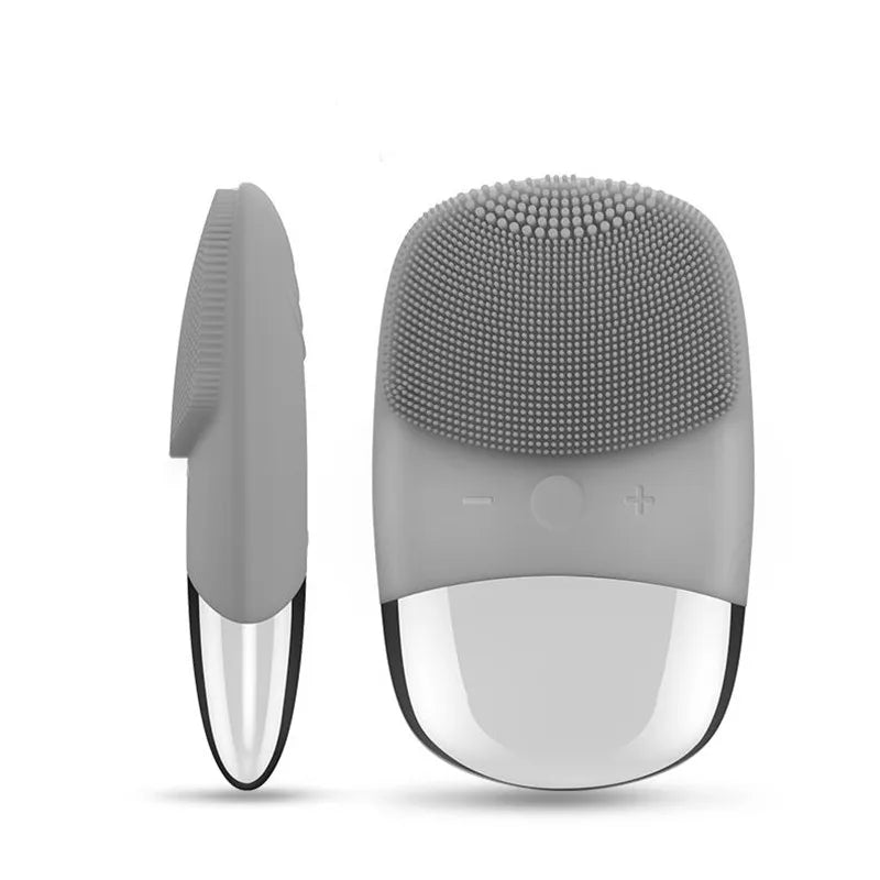 sonic face cleanser, electric facial brush, waterproof face brush, rechargeable face cleanser, deep pore cleanser, gentle face exfoliator, vibrating face brush, facial cleansing tool, skincare device, all skin types cleanser