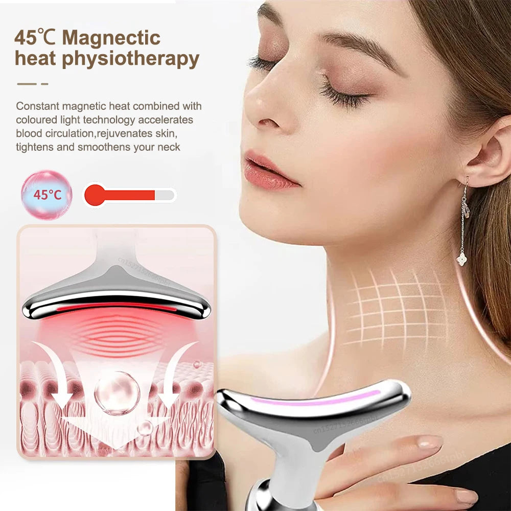 ems facial massager, microcurrent device, face lifting tool, red light therapy, anti aging massager, skin tightening device, rechargeable face tool, portable facial device, vibration face massager, beauty device