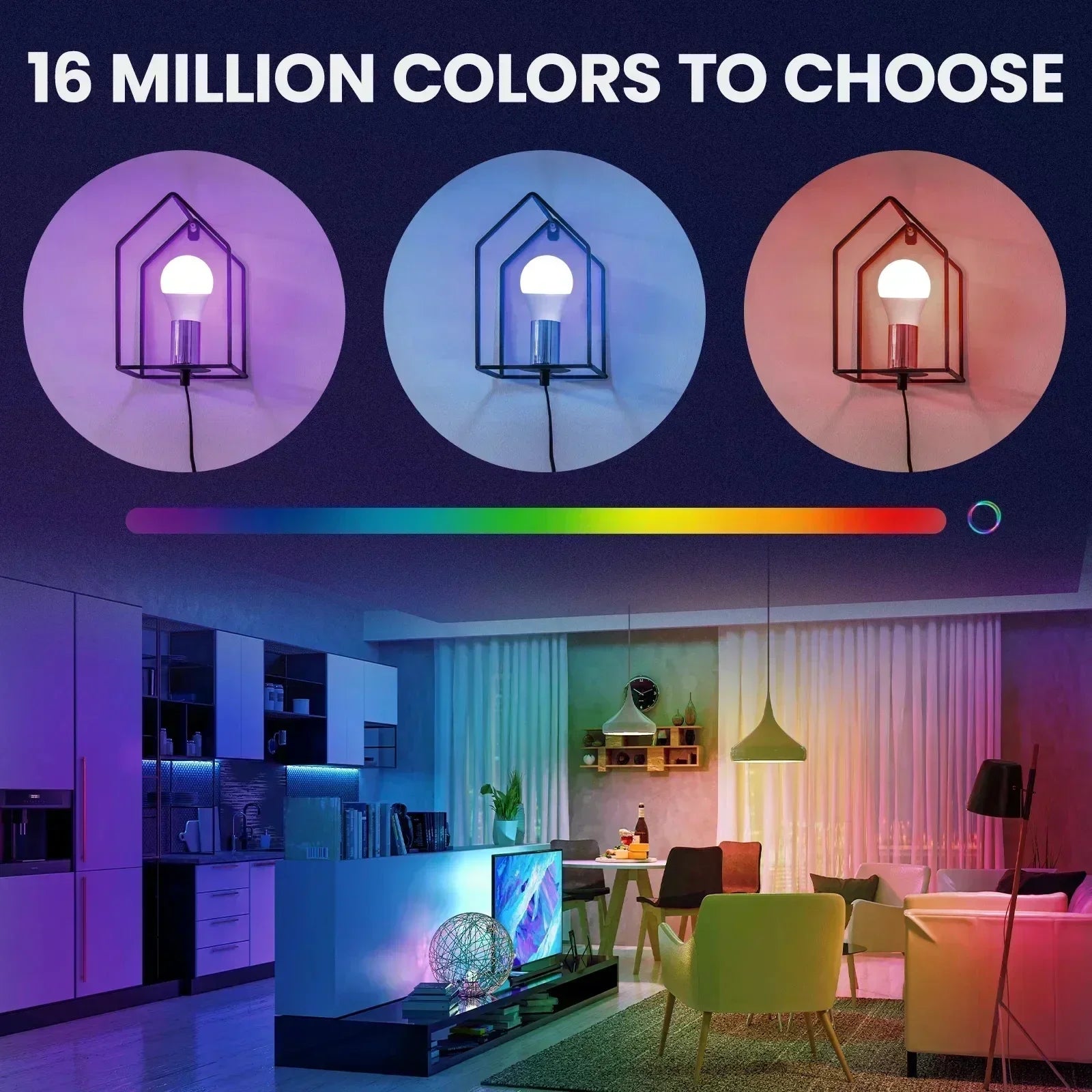 smart led bulb, rgb wifi bulb, tuya smart bulb, alexa light bulb, google home bulb, color changing bulb, e27 smart bulb, smart life bulb, bluetooth led bulb, zigbee smart bulb