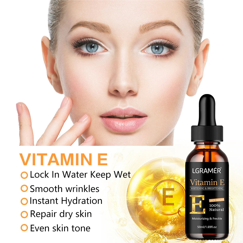 Vitamin C Facial Essence Contains Hyaluronic Acid Dark Spot Remover Moisturizing Repair Anti-aging Essence Facial Skin Care 50ml
