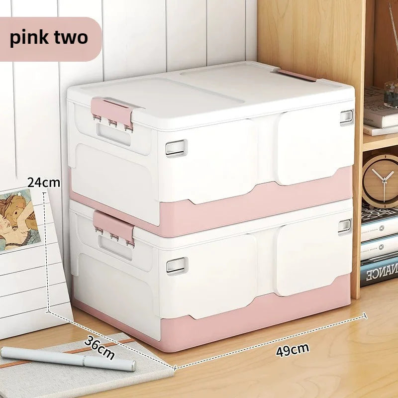 Storage box foldable book box student classroom organizing box snack toy storage box living room extra large with lid