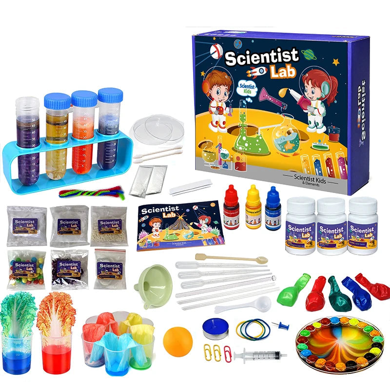 Kit de brinquedos científicos e de química, experimentos de laboratório de haste, jogos educativos, venda quente, brinquedo educacional infantil diy, brinquedos científicos para crianças