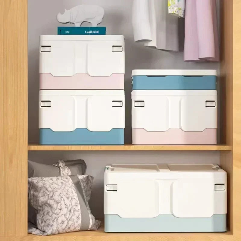 foldable storage box, storage box with lid, collapsible organizer, dustproof storage bin, fabric storage box, closet organizer, space saving box, foldable container, home storage box, office storage box