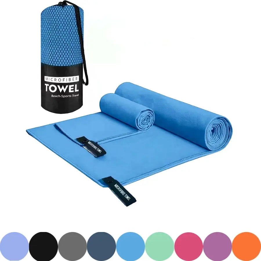 sports towel, microfiber towel, quick dry towel, gym towel, travel towel, camping towel, beach towel, yoga towel, absorbent towel, lightweight towel