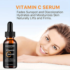 Vitamin C Facial Essence Contains Hyaluronic Acid Dark Spot Remover Moisturizing Repair Anti-aging Essence Facial Skin Care 50ml