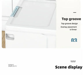 Storage box foldable book box student classroom organizing box snack toy storage box living room extra large with lid