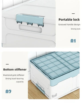 Storage box foldable book box student classroom organizing box snack toy storage box living room extra large with lid