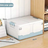 Storage box foldable book box student classroom organizing box snack toy storage box living room extra large with lid