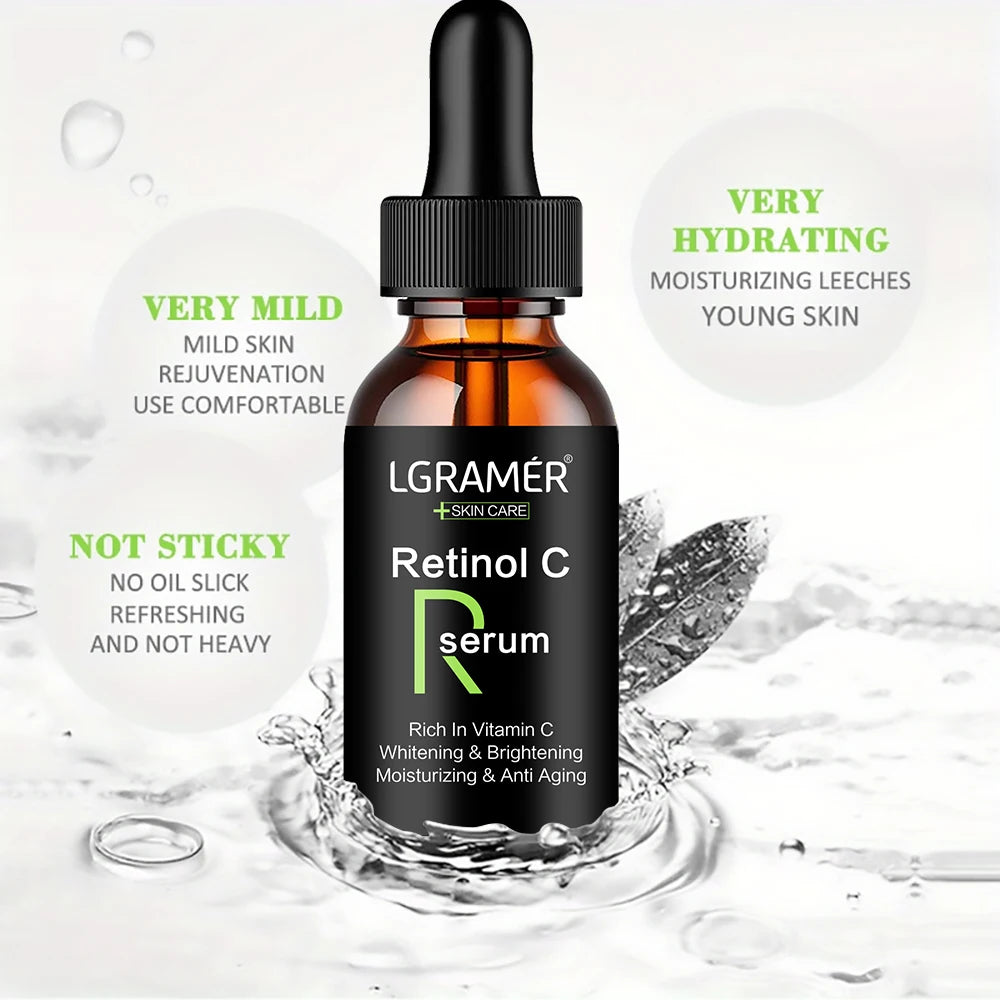 Vitamin C Facial Essence Contains Hyaluronic Acid Dark Spot Remover Moisturizing Repair Anti-aging Essence Facial Skin Care 50ml