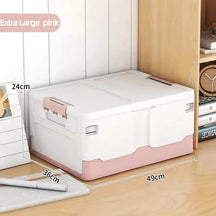 Storage box foldable book box student classroom organizing box snack toy storage box living room extra large with lid