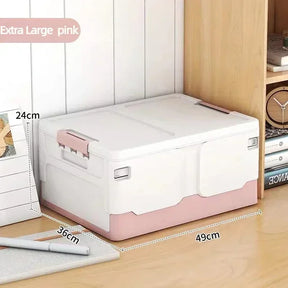 Storage box foldable book box student classroom organizing box snack toy storage box living room extra large with lid