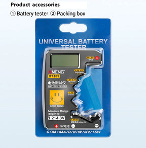 ANENG BT189 Button Cell Battery Tester 9V N D C AA AAA Universal Household LCD Display Battery Tester Power Bank Detectors Tools