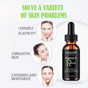 Vitamin C Facial Essence Contains Hyaluronic Acid Dark Spot Remover Moisturizing Repair Anti-aging Essence Facial Skin Care 50ml