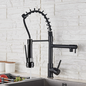 Torneira Cozinha Gourmet Monocomando Com Spray Extensor-preto
